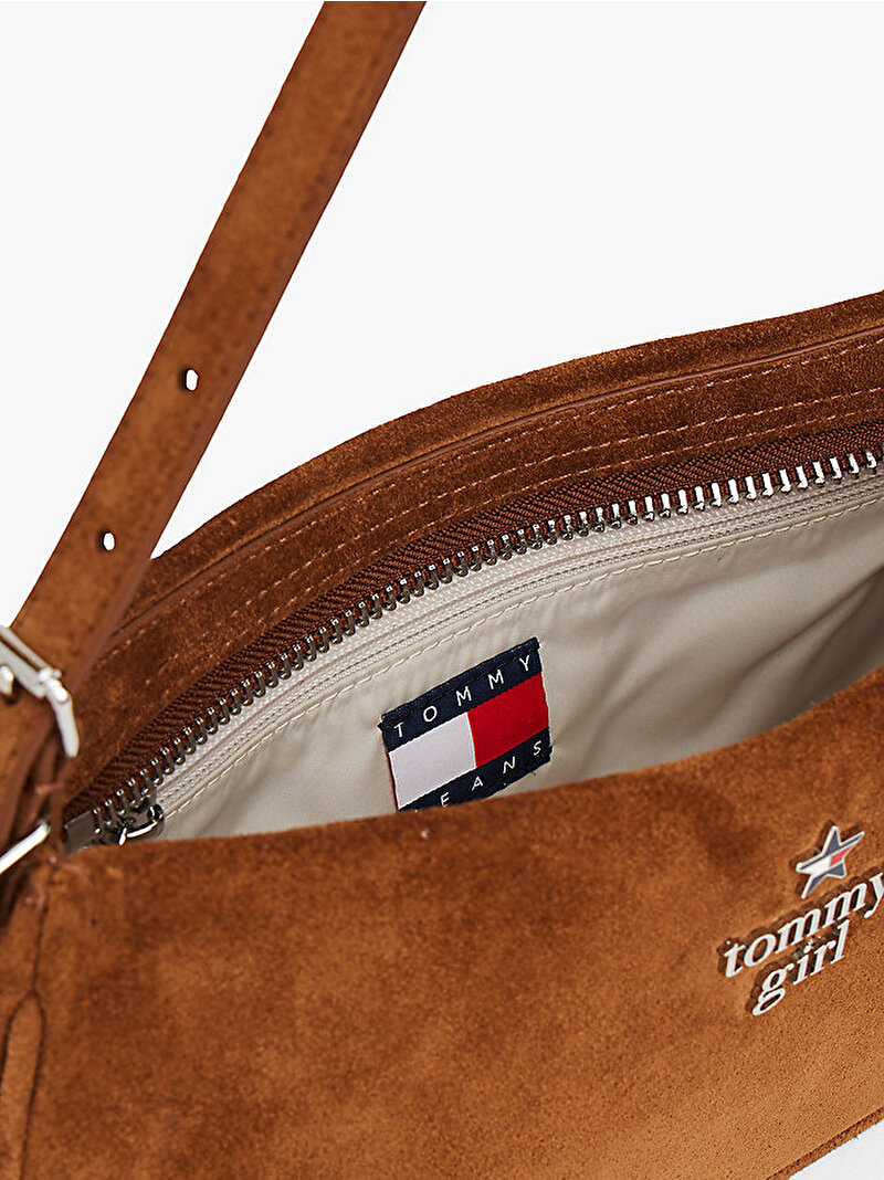 Kadın Tommy Girl Omuz Çantası Bej  AW0AW18309GPK