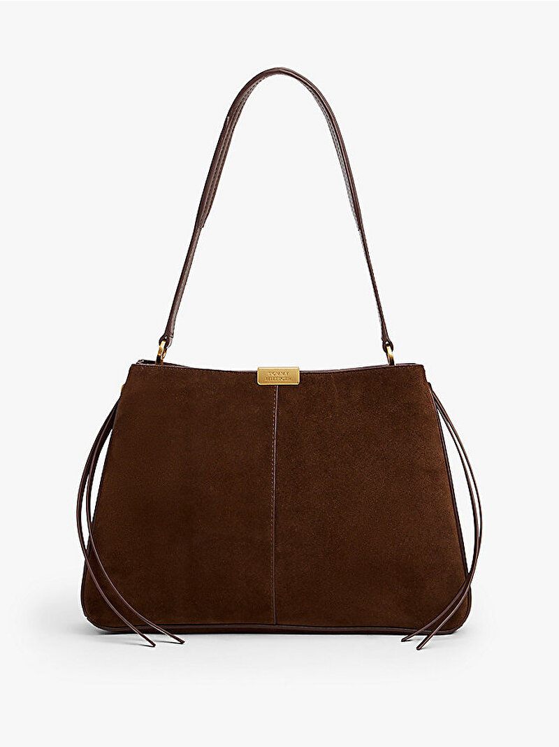 Kadın Casual Leather Omuz Çantası Kahverengi AW0AW18201GV0