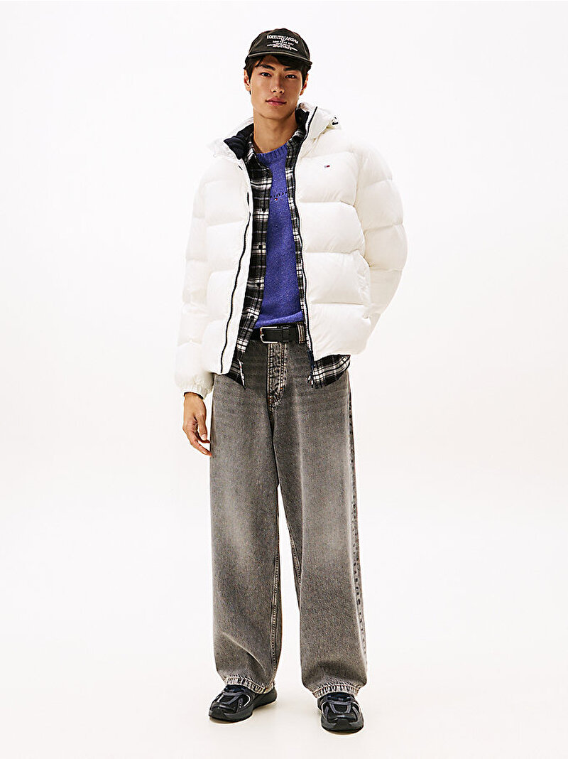 Erkek TJM Essential Down Puffer Mont Ekru DM0DM19786YBL