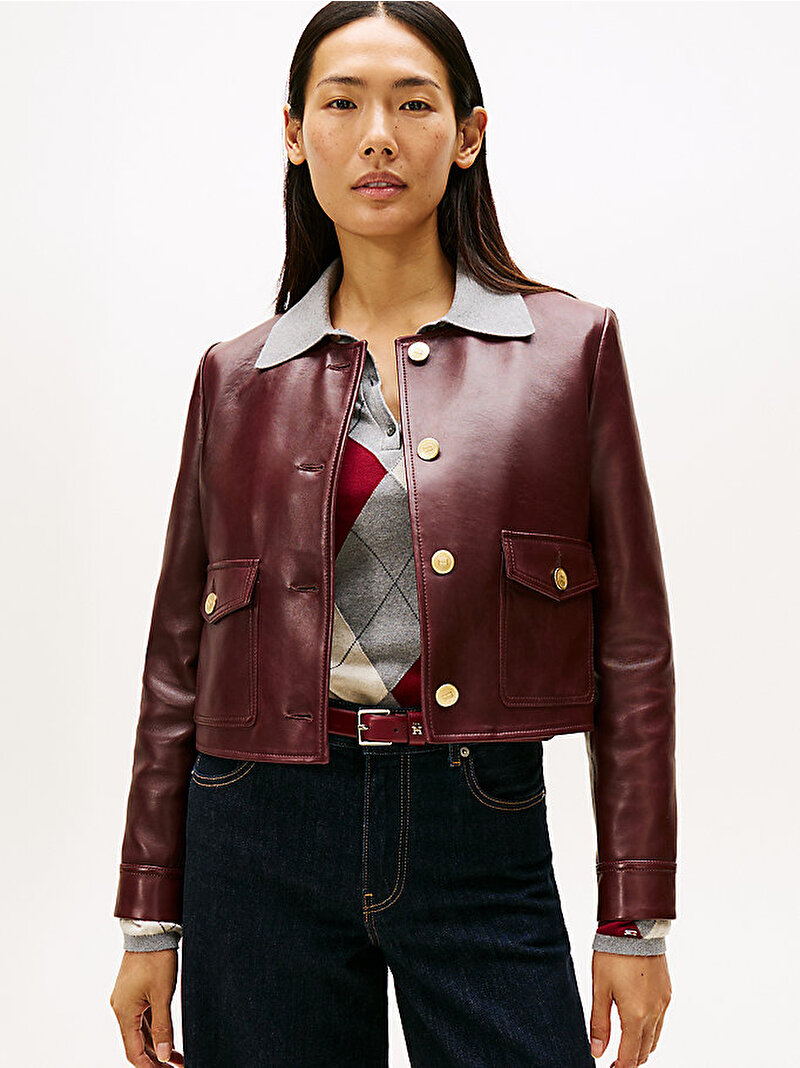 Kadın Leather Lady Ceket Kırmızı WW0WW46861XIH