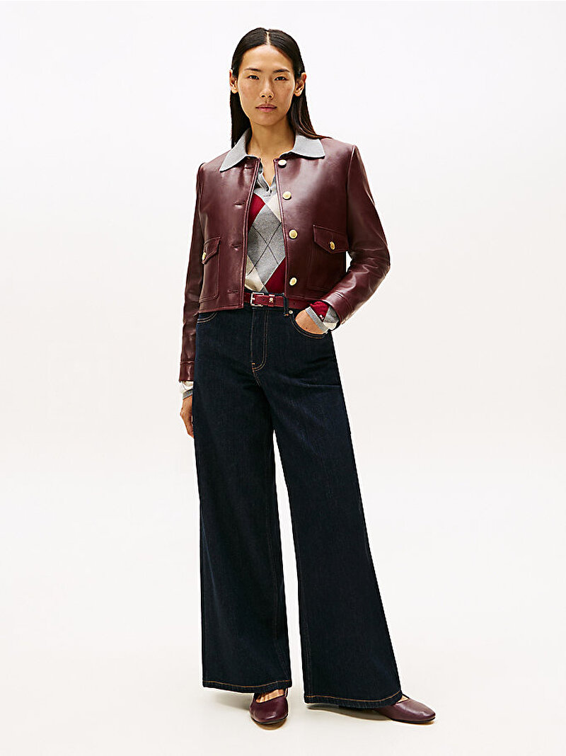 Kadın Leather Lady Ceket Kırmızı WW0WW46861XIH