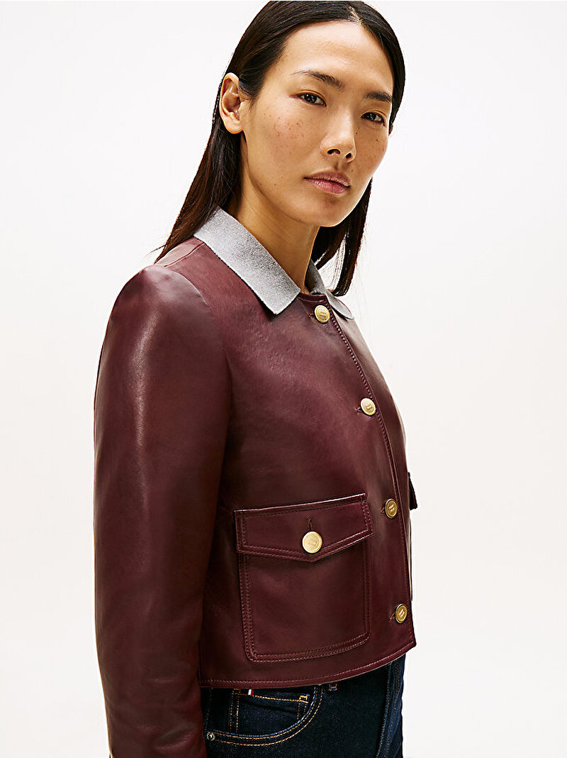 Kadın Leather Lady Ceket Kırmızı WW0WW46861XIH