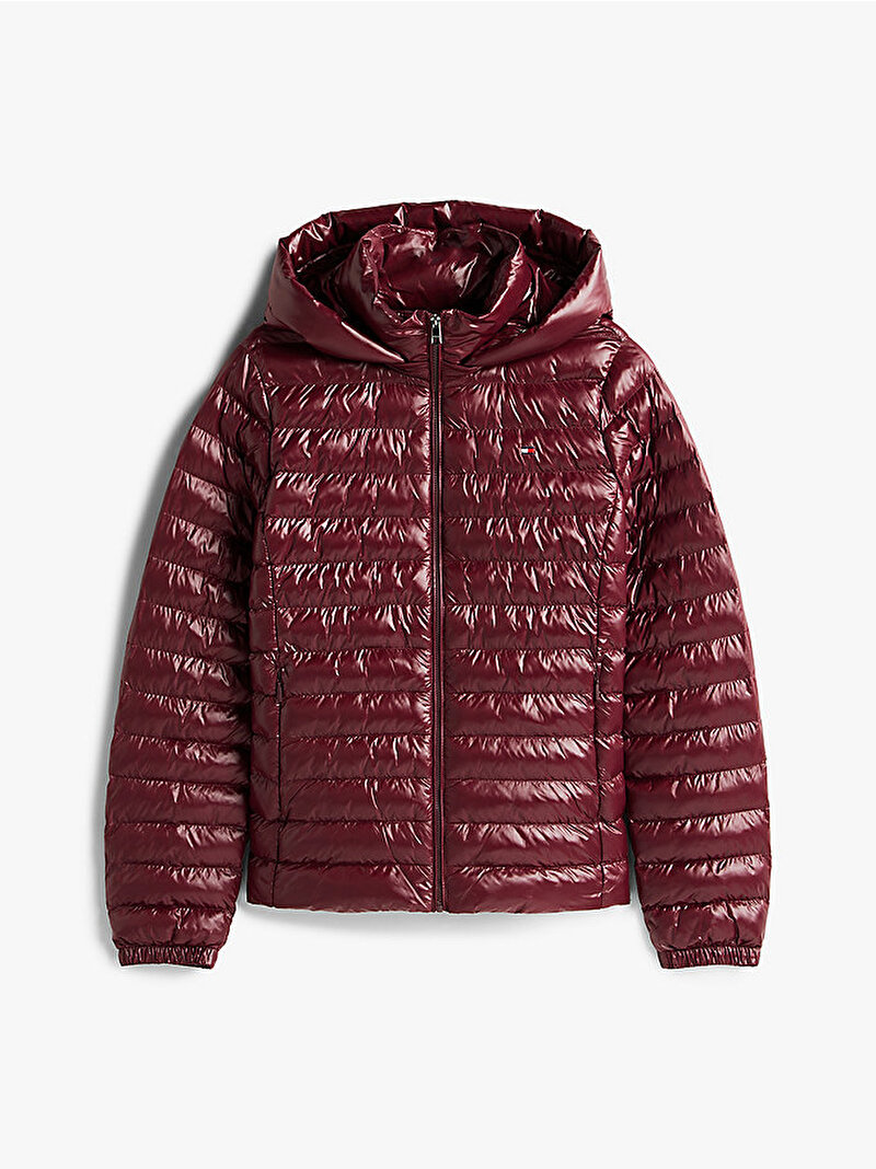 Kadın Padded Slim Puffer Mont Kırmızı WW0WW47351XIH