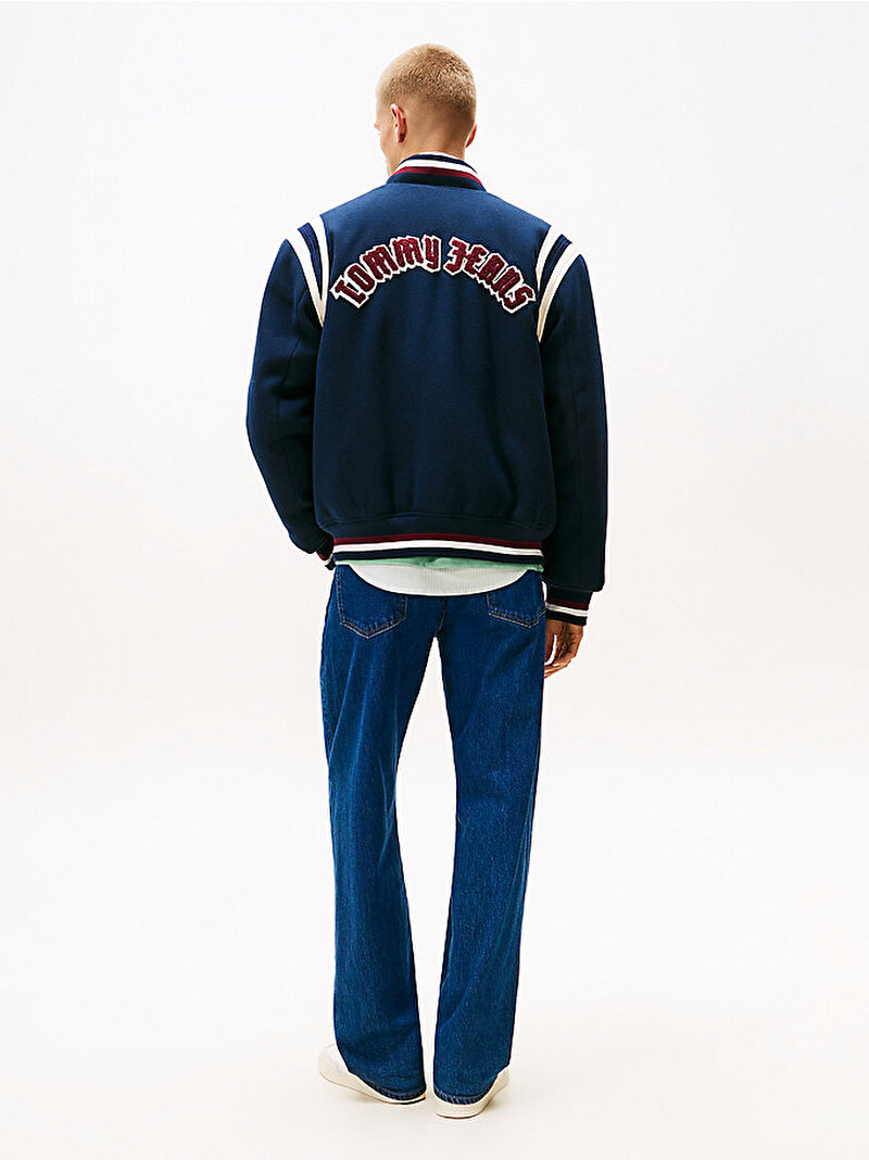 Erkek TJM Best Varsity Bomber Ceket Lacivert DM0DM22043C1G