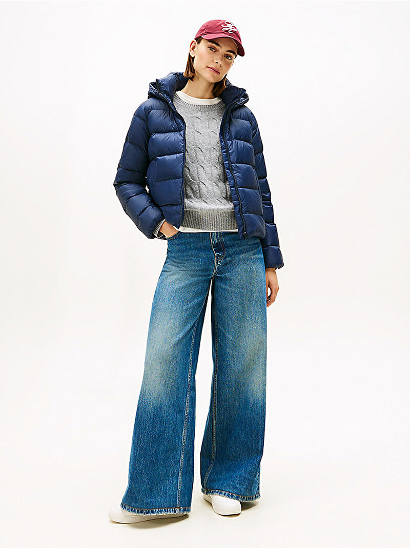 Kadın Down Casual Ceket Lacivert WW0WW43581C1G