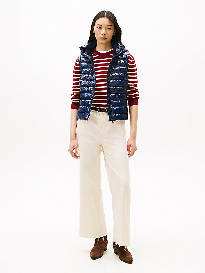 Kadın LW Padded Slim Yelek Lacivert WW0WW47352C1G