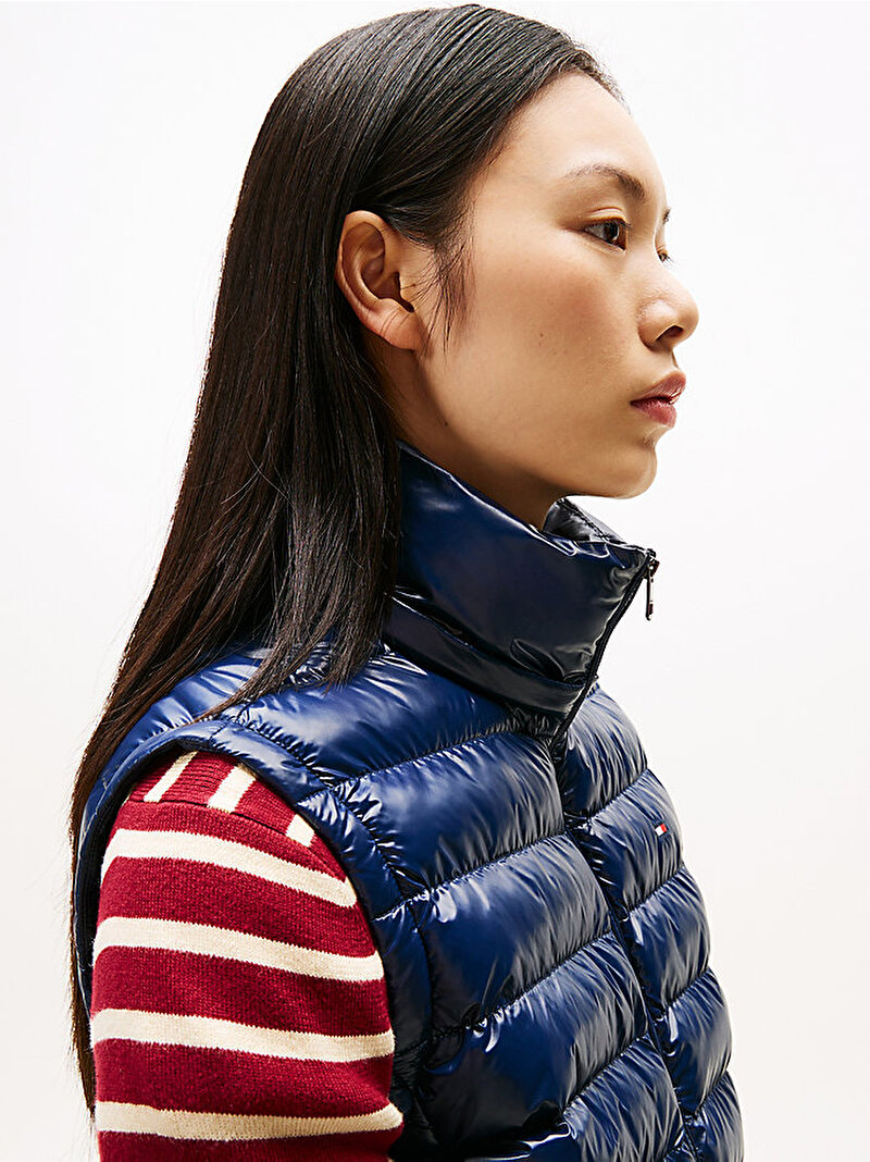 Kadın LW Padded Slim Yelek Lacivert WW0WW47352C1G