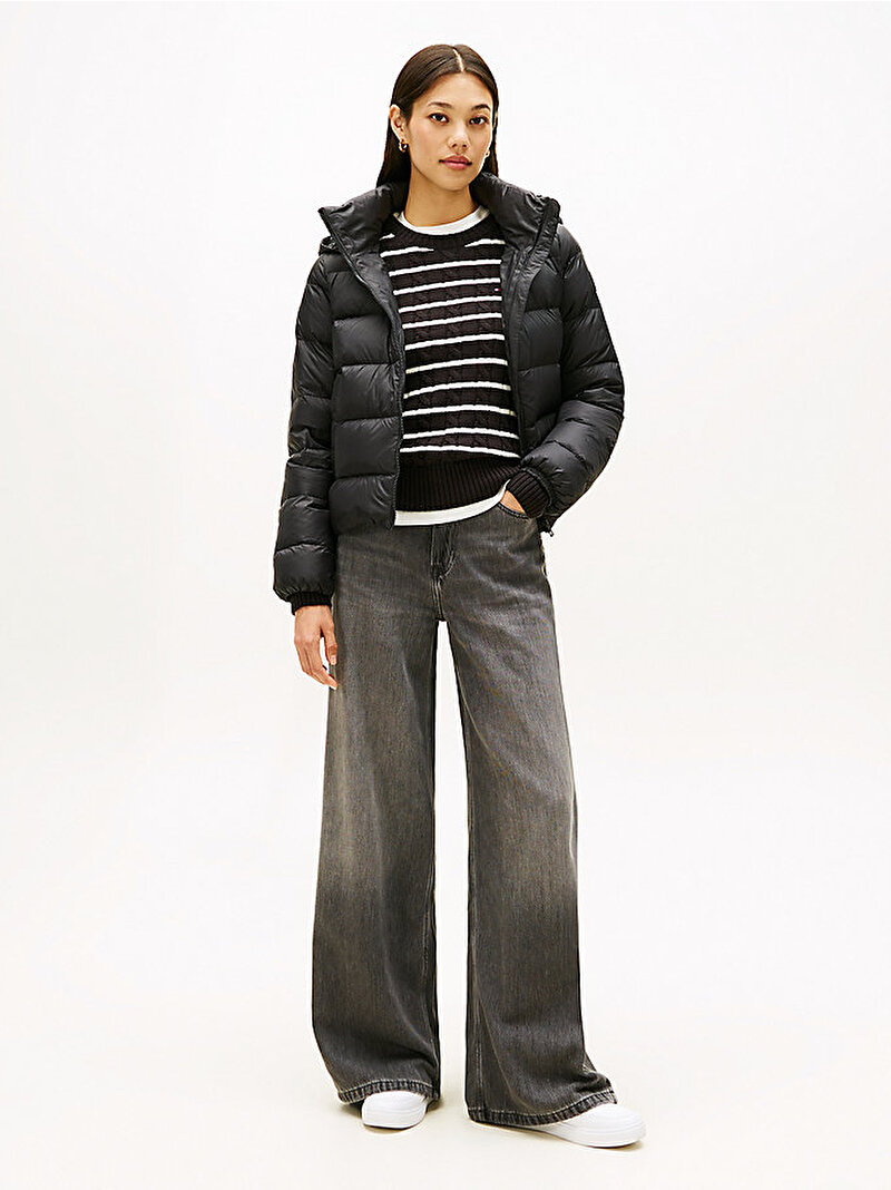 Kadın Down Casual Ceket Siyah WW0WW43581BDS