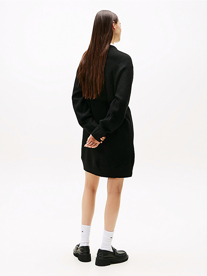 Kadın TJW Flag Kazak Elbise Siyah DW0DW21462HEV