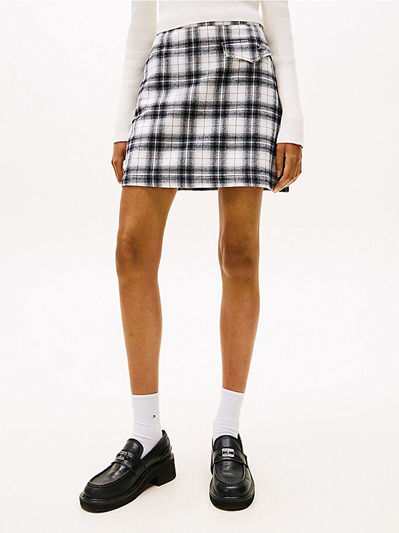 Kadın TJW Mini Etek Ekru DW0DW21461YBL