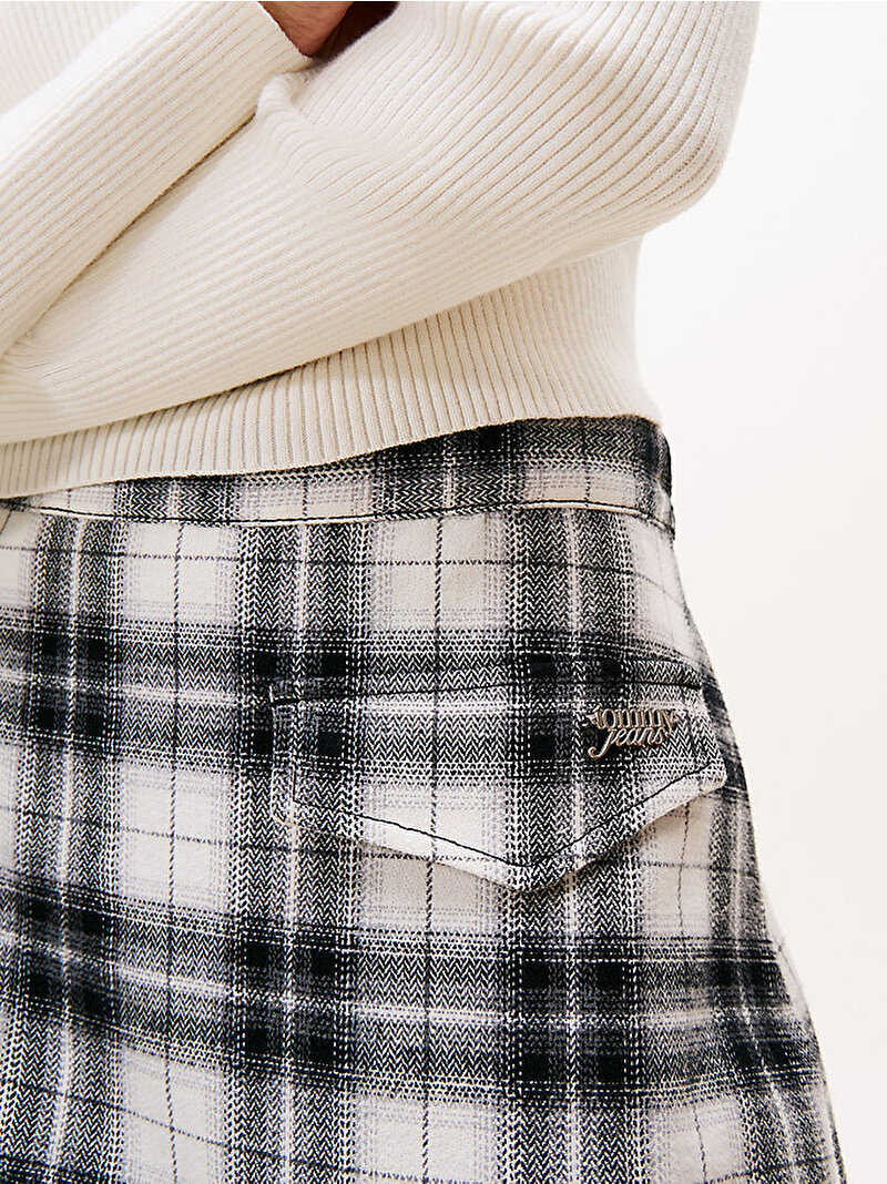 Kadın TJW Mini Etek Ekru DW0DW21461YBL