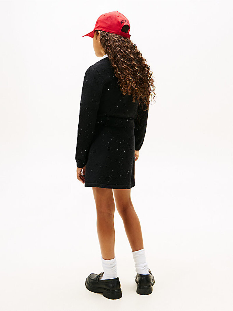 Kız Çocuk Sequins Rib Etek Siyah KG0KG09036BDS