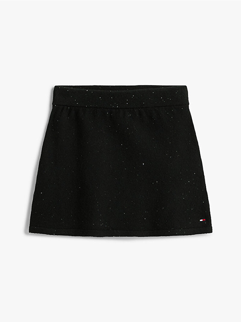 Kız Çocuk Sequins Rib Etek Siyah KG0KG09036BDS