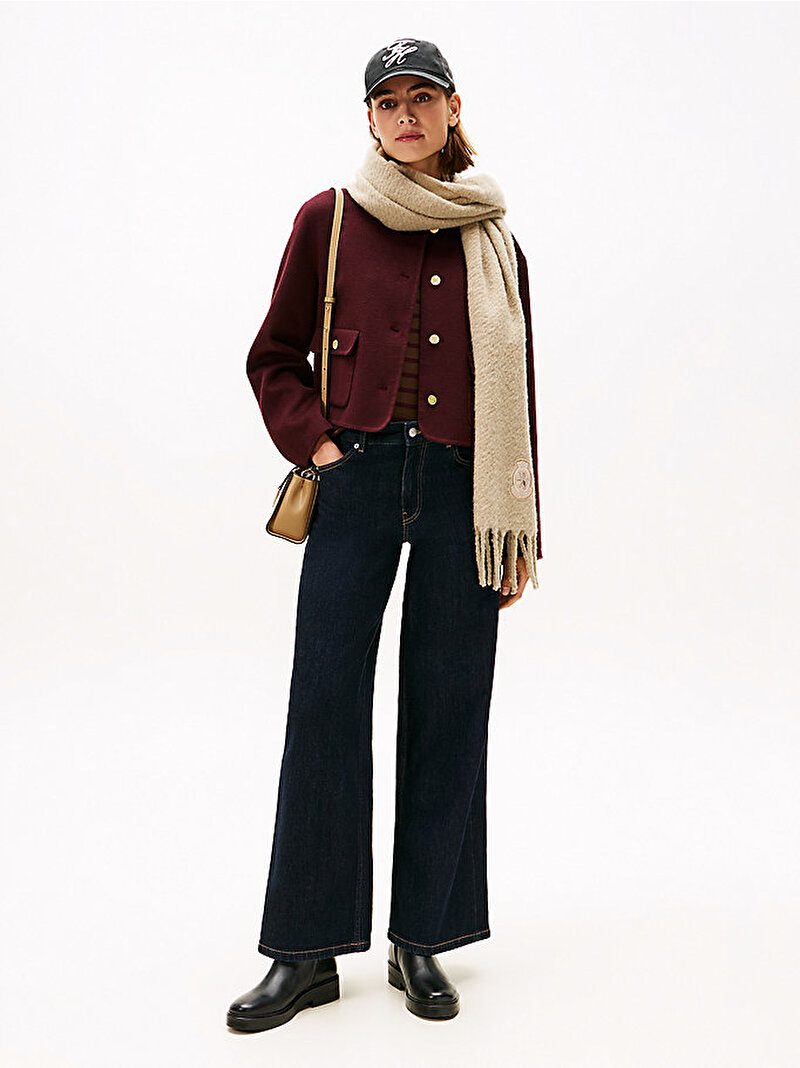 Kadın Rinse 70s Wide Jean Pantolon Lacivert WW0WW483951AP