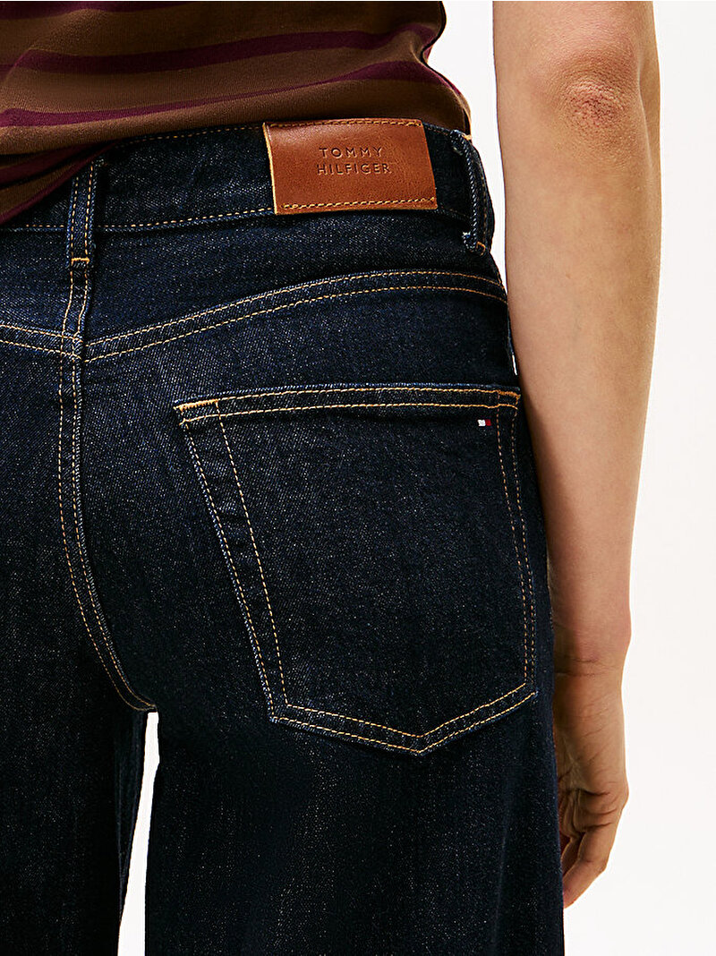 Kadın Rinse 70s Wide Jean Pantolon Lacivert WW0WW483951AP