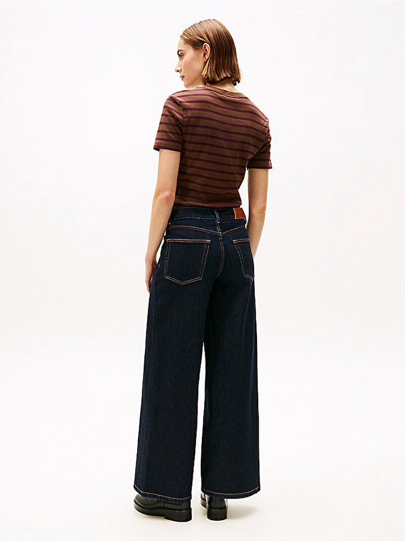 Kadın Rinse 70s Wide Jean Pantolon Lacivert WW0WW483951AP