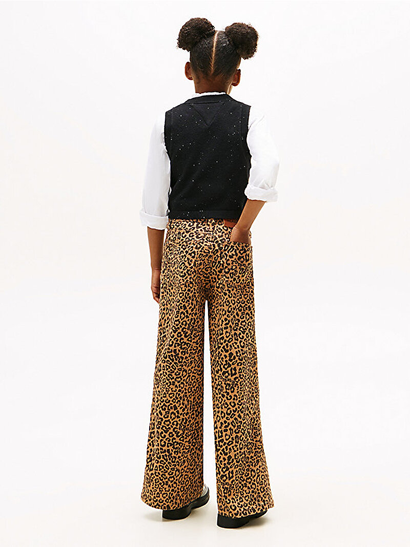 Kız Çocuk Mabel Leopard Jean Pantolon Çok renkli KG0KG090151CD