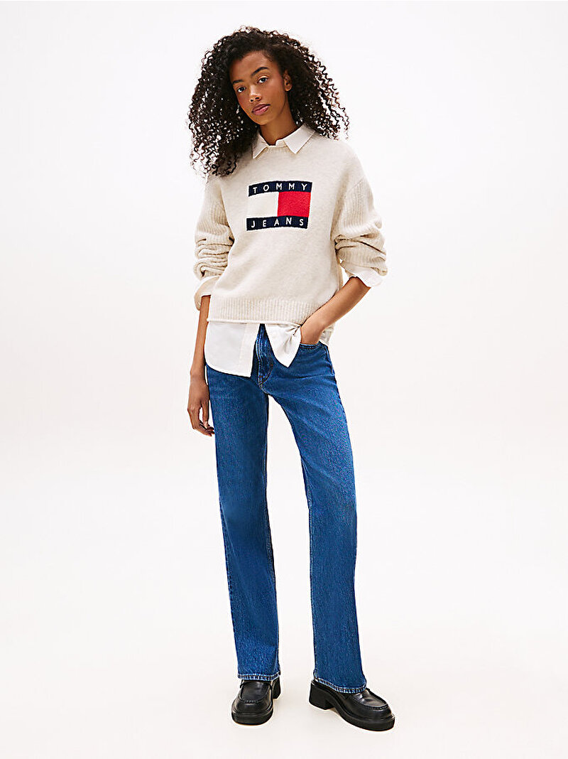 Kadın TJW Melange Flag Kazak Bej  DW0DW21782AFN