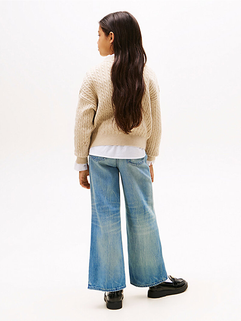 Kız Çocuk Cable Kazak Bej  KG0KG08848AFO