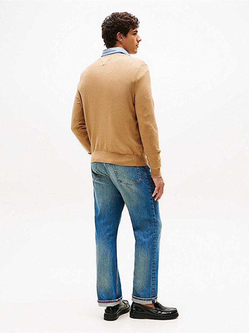 Erkek Pima Org Cashmere Kazak Bej  MW0MW28046GV7