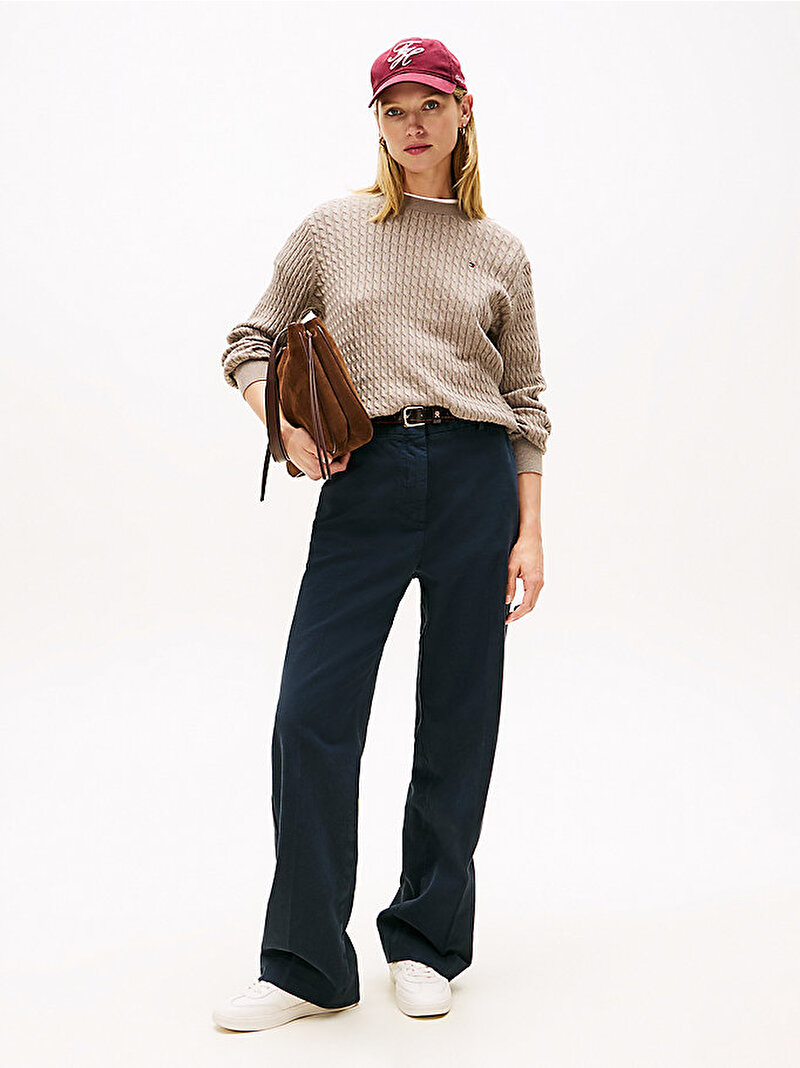 Kadın Co Cable Fine Kazak Bej  WW0WW44993ADL