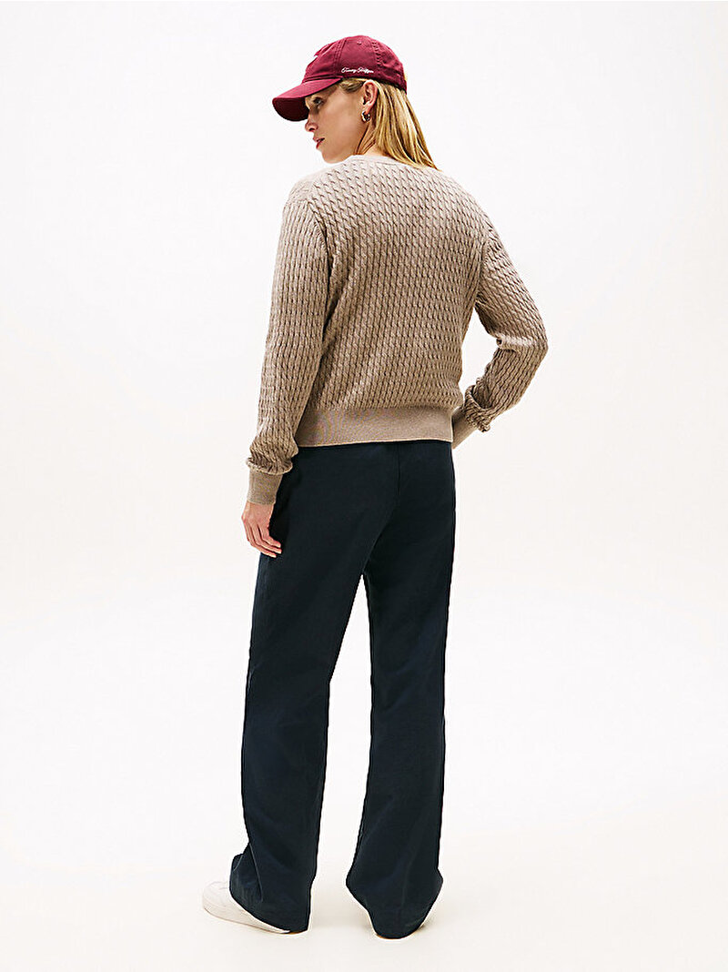 Kadın Co Cable Fine Kazak Bej  WW0WW44993ADL