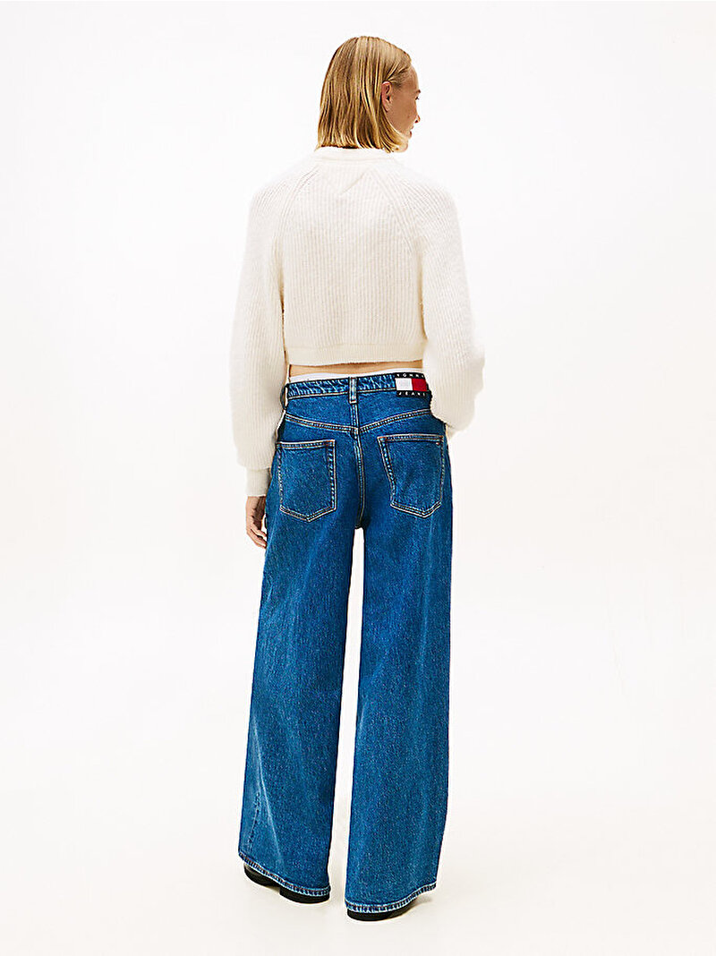 Kadın TJW Crop Badge Kazak Beyaz  DW0DW21677YBH