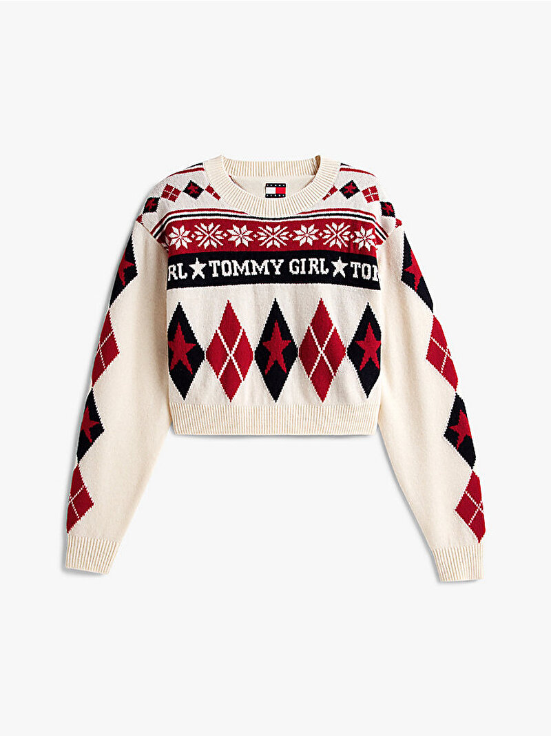 Kadın Tommy Girl Fairisle Kazak Çok renkli DW0DW22498YBL