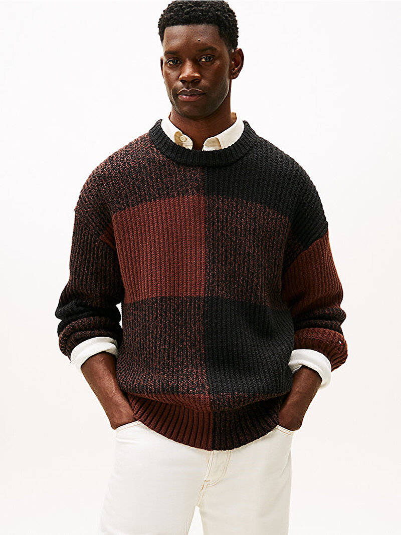 Erkek Buffalo Check Kazak Çok renkli MW0MW408000BR