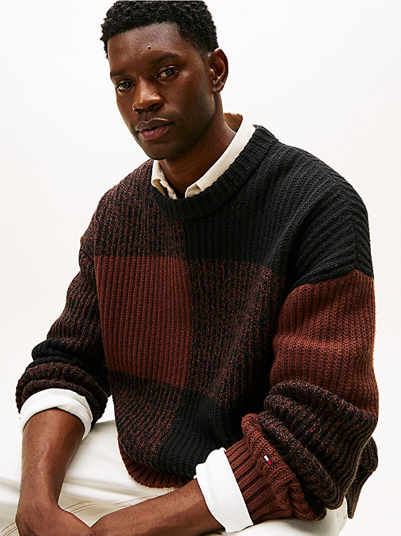 Erkek Buffalo Check Kazak Çok renkli MW0MW408000BR