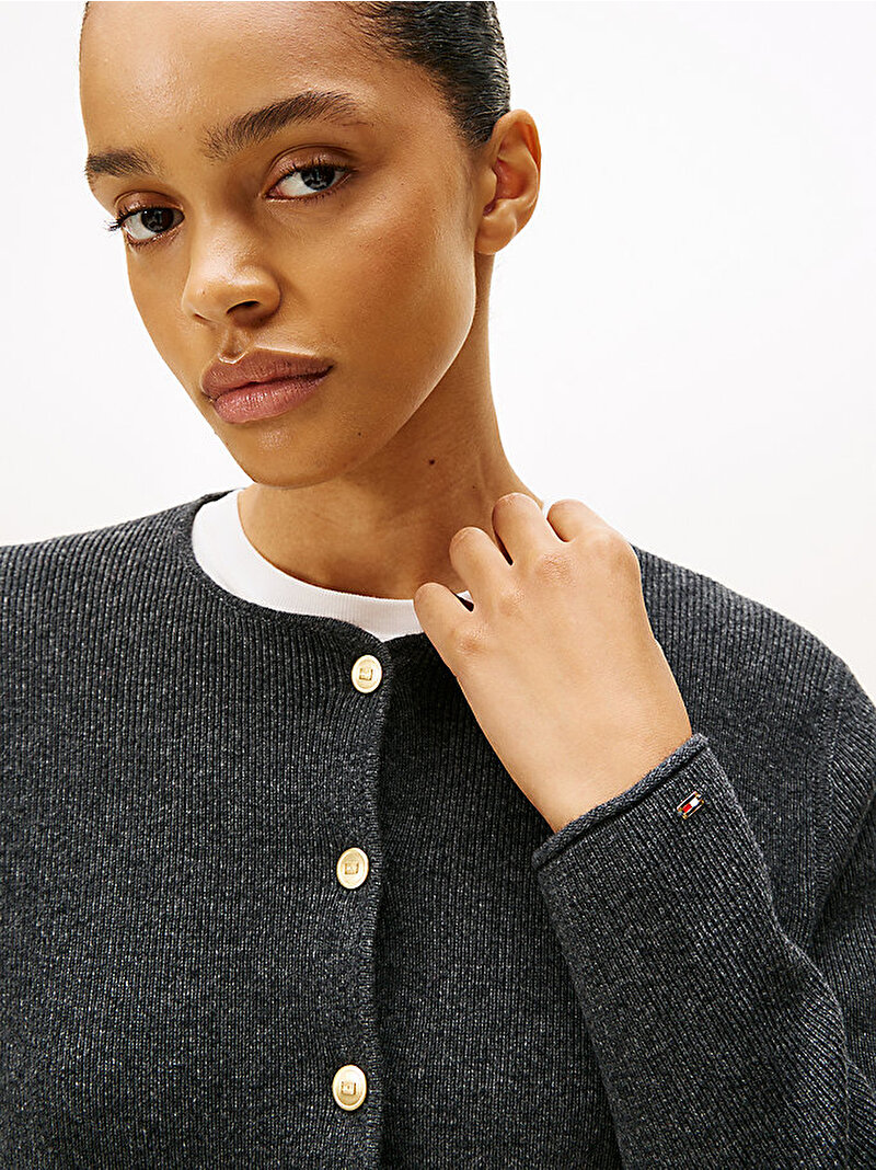 Kadın Soft Wool Lady Hırka Gri WW0WW46441P4E