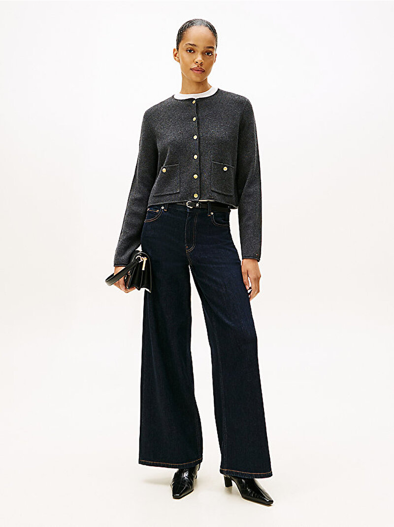 Kadın Soft Wool Lady Hırka Gri WW0WW46441P4E