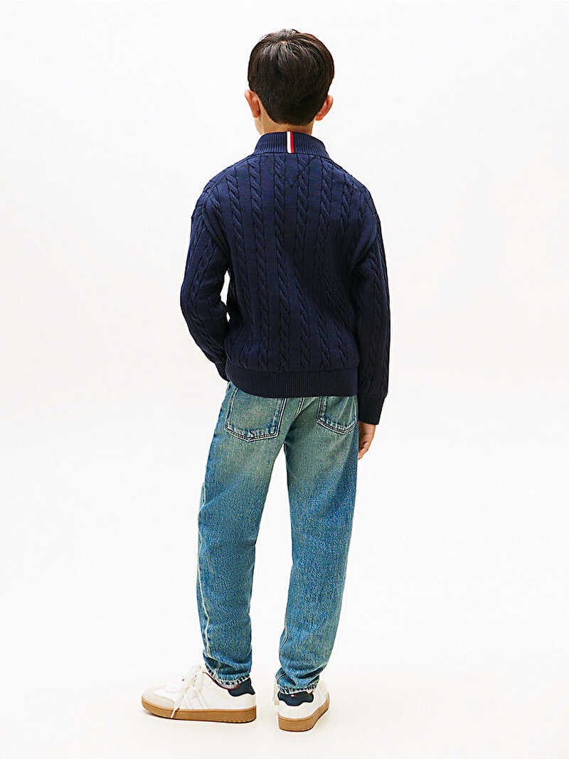 Erkek Çocuk Cotton Cable Kazak Lacivert KB0KB09971C1G
