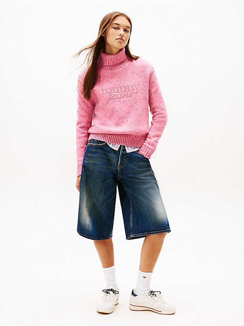 Kadın TJW Nep Turtleneck Kazak Pembe  DW0DW21687THC