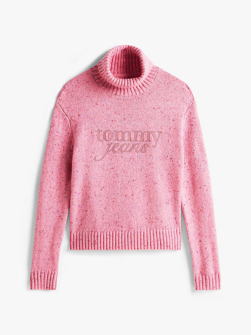 Kadın TJW Nep Turtleneck Kazak Pembe  DW0DW21687THC