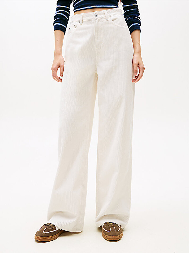 Kadın TJW Claire Wide Pantolon Beyaz  DW0DW21700YBH