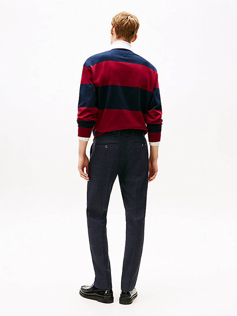 Erkek Denton Pattern Pantolon Lacivert MW0MW40782DW5