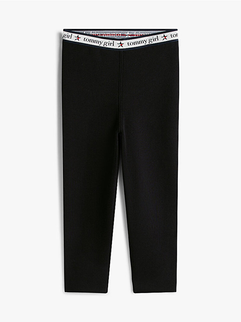 Kadın Tommy Girl Knitted Capri Pantolon Siyah DW0DW22506BDS