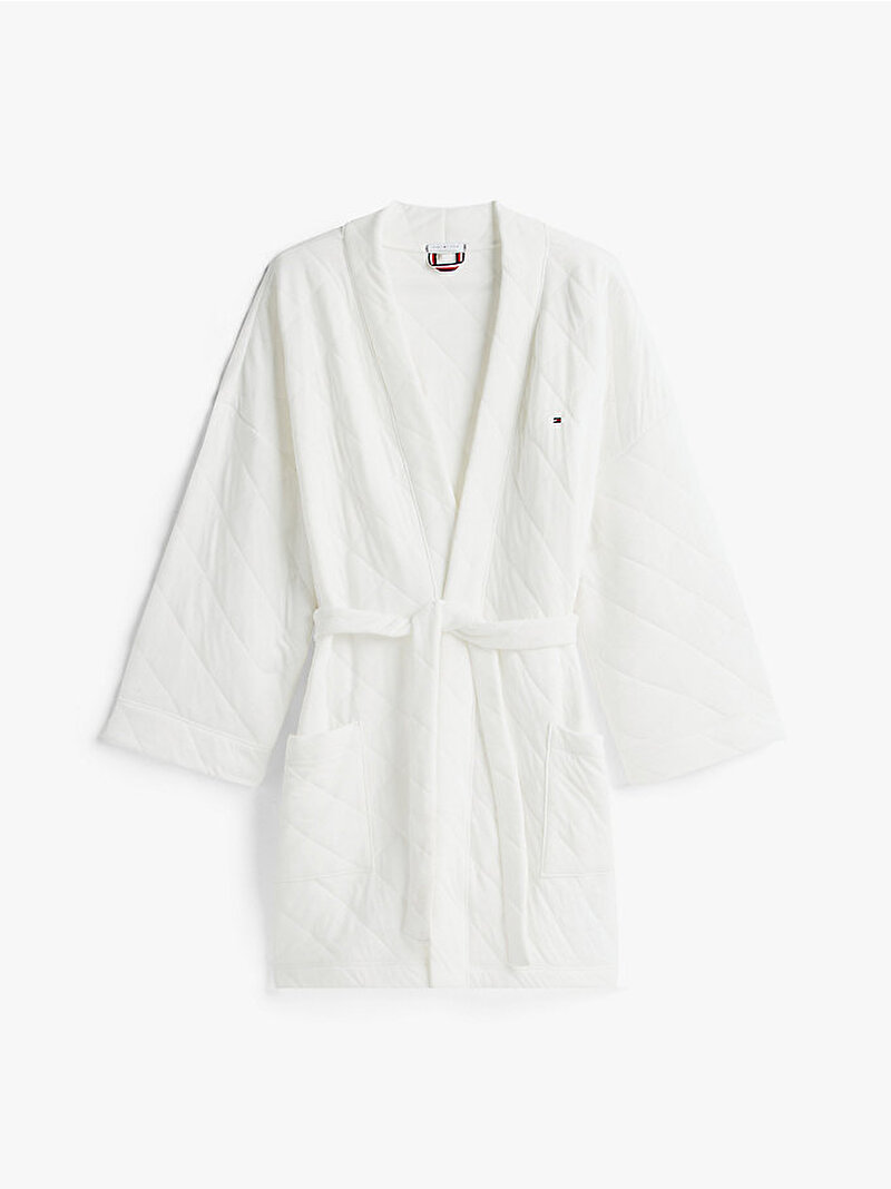 Kadın Gift Quilted Bornoz Bej  UW0UW06217YBI