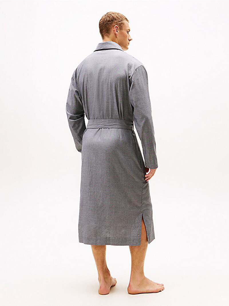 Erkek Woven Herringbone Bornoz Gri UM0UM036030IM