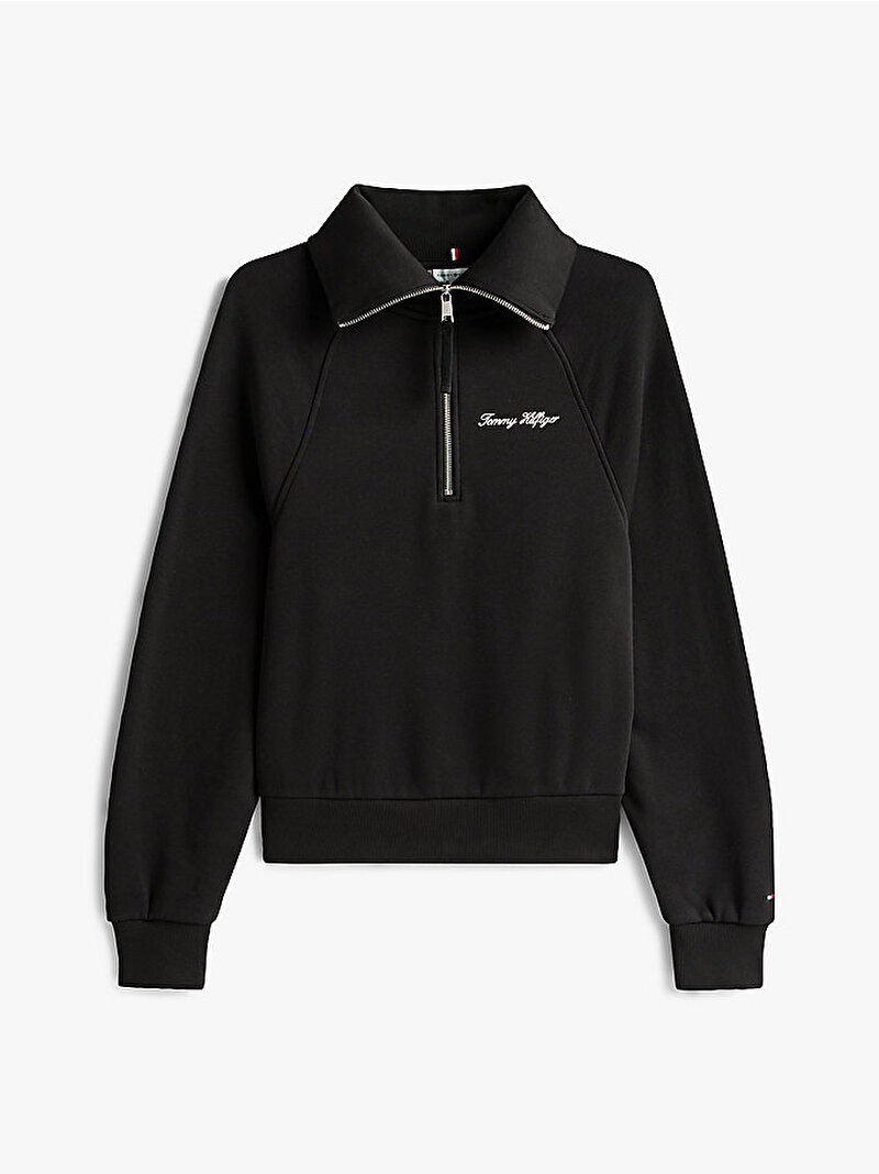 Kadın Classic Fleece Sweatshirt Siyah WW0WW46632BDS