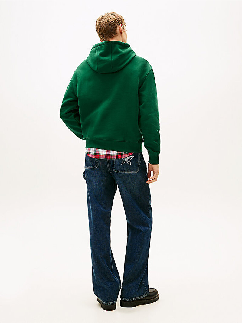 Unisex Tommy Girl Star Graphic Sweatshirt Yeşil DN0DN00099L6K