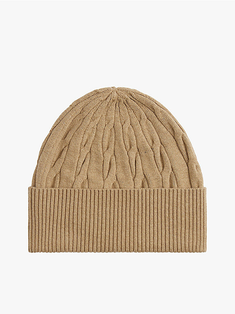 Erkek TH Flag Cable Knit Bere Bej  AM0AM13588AEH