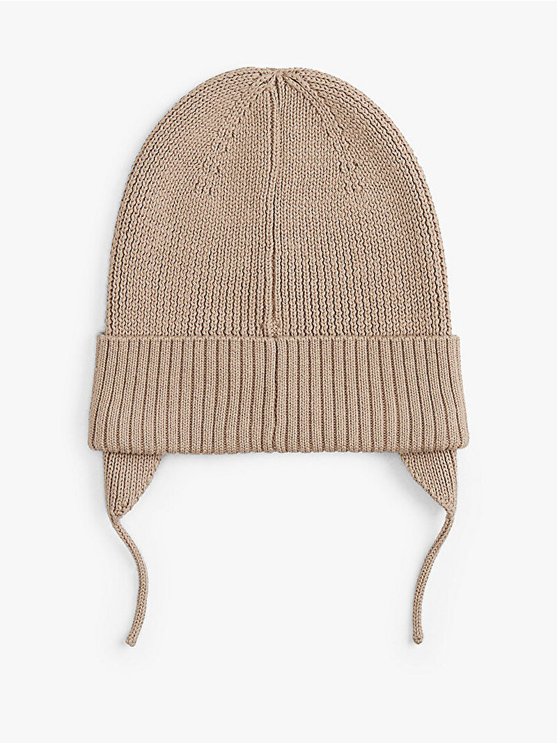 Çocuk Unisex Rib Flag Bere Bej  AU0AU02006GUQ