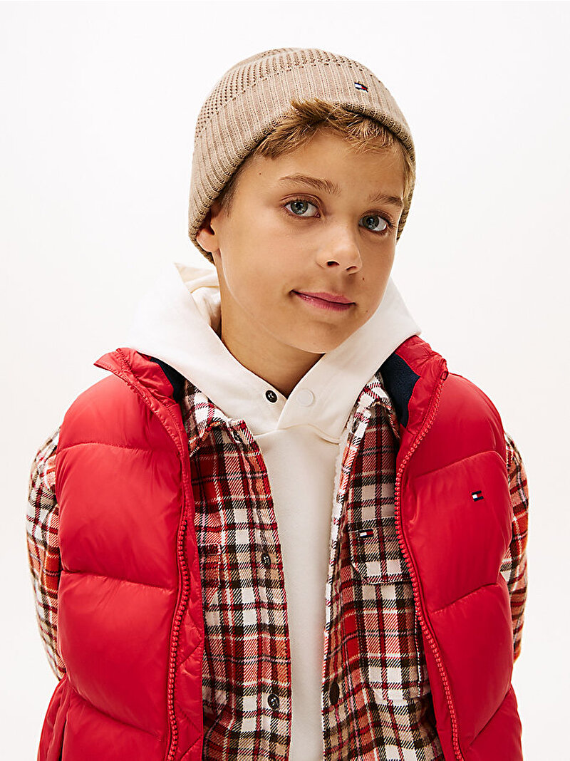 Çocuk Unisex Rib Flag Bere Bej  AU0AU02006GUQ