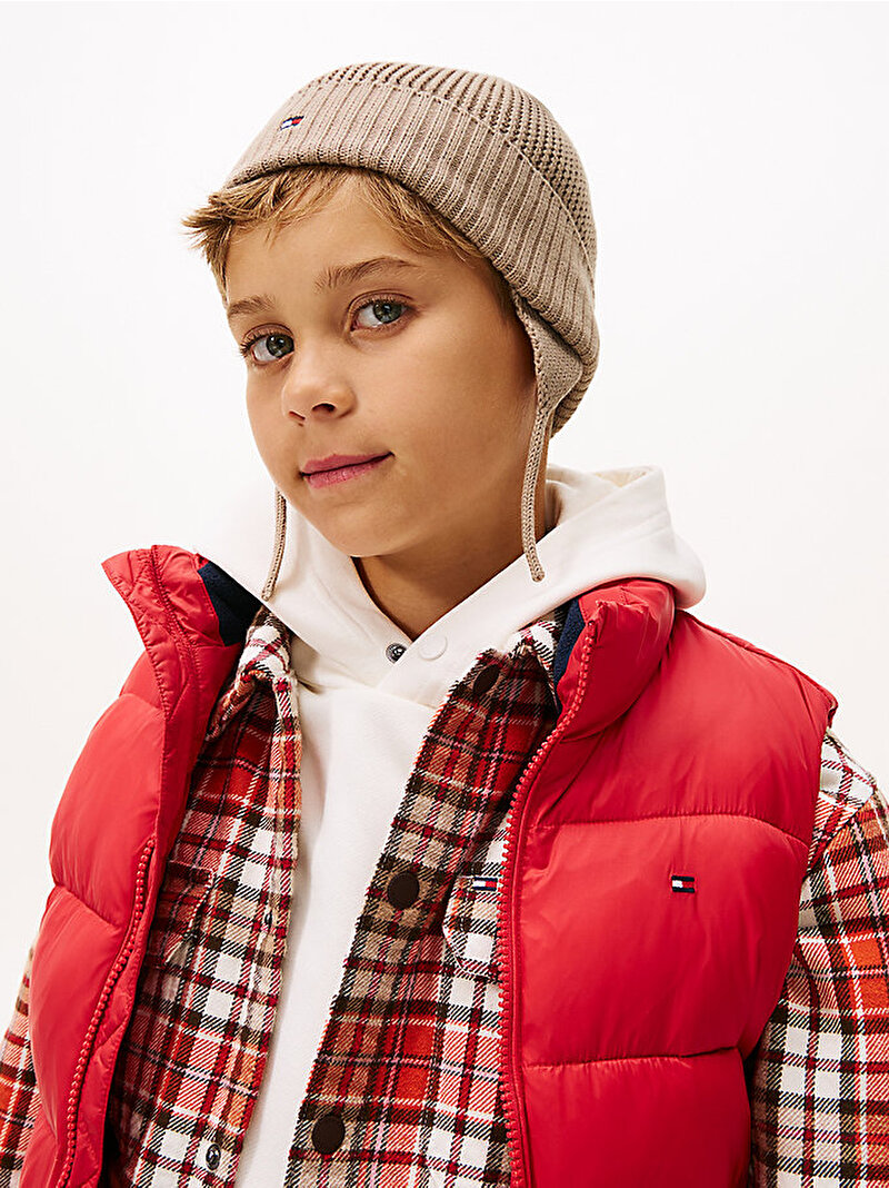 Çocuk Unisex Rib Flag Bere Bej  AU0AU02006GUQ