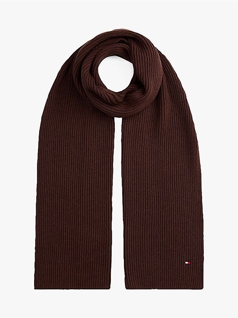 Erkek TH Flag Pima Cotton Atkı Kahverengi AM0AM12847GSZ