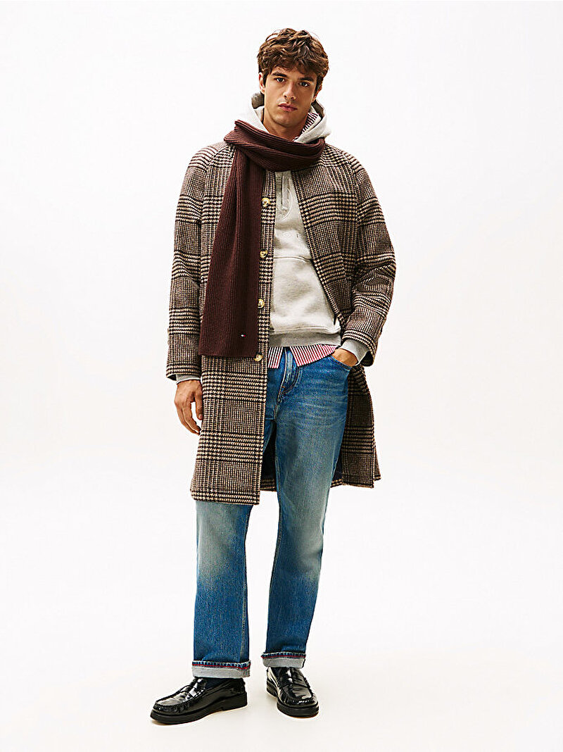 Erkek TH Flag Pima Cotton Atkı Kahverengi AM0AM12847GSZ