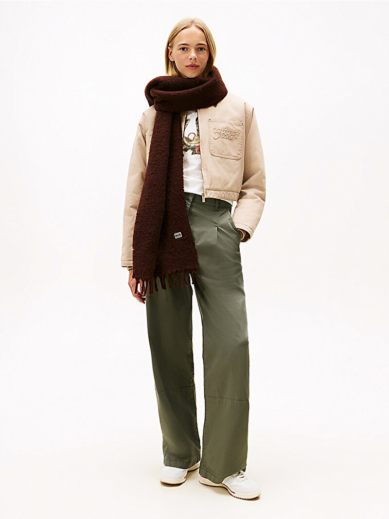 Kadın TJW Heritage Solid Atkı Kahverengi AW0AW17903GS7