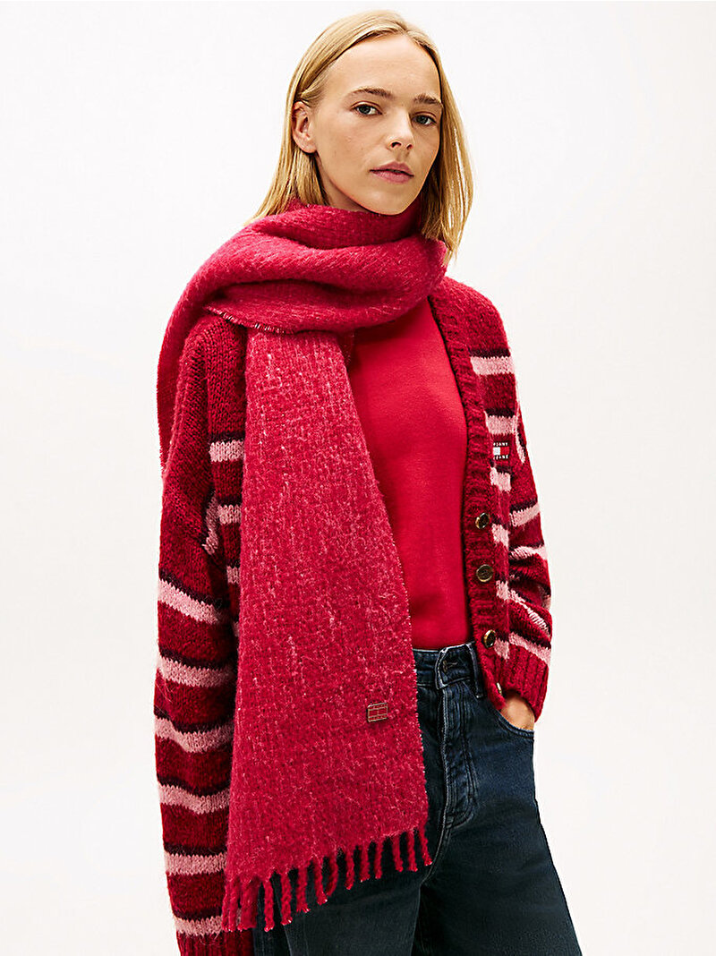 Kadın TJW Heritage Solid Atkı Kırmızı AW0AW17903XJP